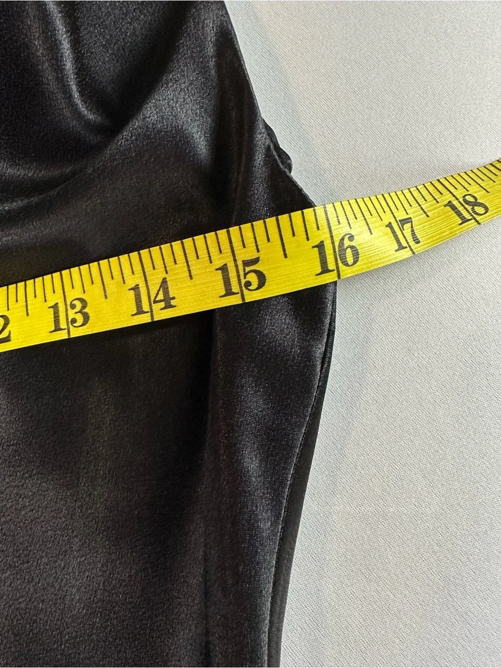 Black Satin Cowl Neck Midi Dress Size 2 Elegant Evening - Picture 11 of 15